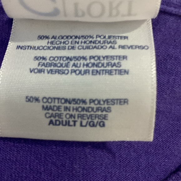 Port and Company Amazon Purple Unisex Adult Graphic Print Tee Shirt Size Large ! - Picture 5 of 10